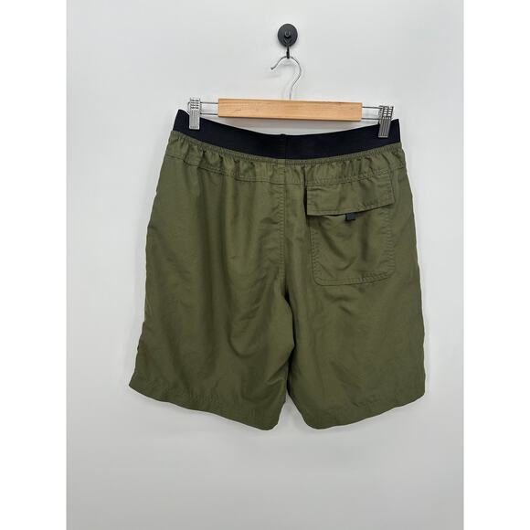 Prana Mens Green Breathe Shorts Size M Pull On Stretch Workout Gym Training - Picture 2 of 6